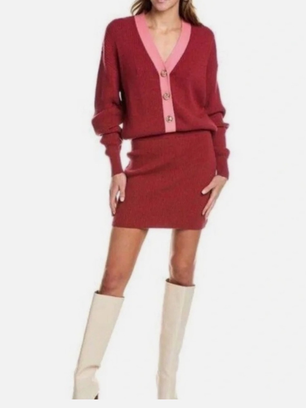 RAMY BROOK Andrea Sweater Dress In CABER. Size XXS. NWT
